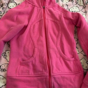 Pink lululemon zip hoodie